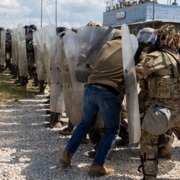 Texas NG Have Clash At Border