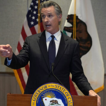 Newsom Gives Brief Comment On Protests