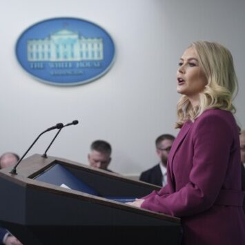 Trump Admin Press Secretary Karoline Leavitt Holds First Briefing