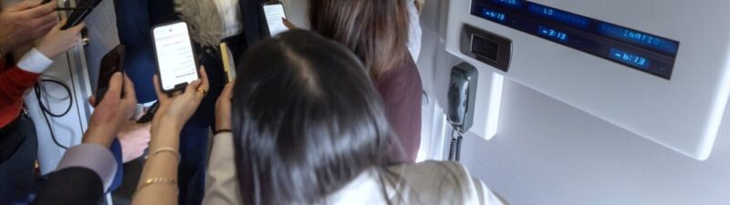 Trump Takes Questions From Reporters On Air Force 1 On The Way Back From G7