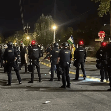 Protest Continue Outside Facility