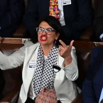 Pin Worn By Democrat Rep. Rashida Tlaib To This Year’s SOTU Sparks Backlash