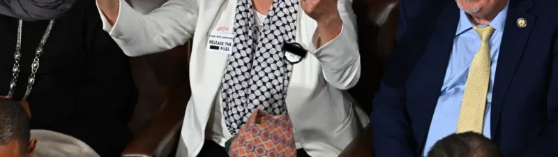 Pin Worn By Democrat Rep. Rashida Tlaib To This Year’s SOTU Sparks Backlash