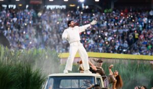 Bad Bunny Closes NFL Halftime Show With ‘God Bless America’ Then Proceeds To List Hispanic Countries With Their Flags Flying